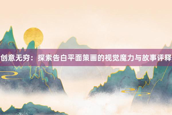 创意无穷：探索告白平面策画的视觉魔力与故事评释